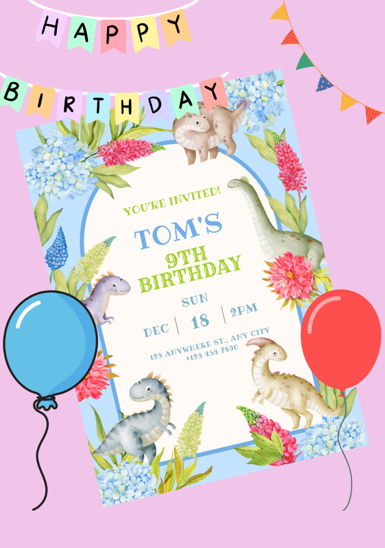 Children's Invitations (Email Edits)
