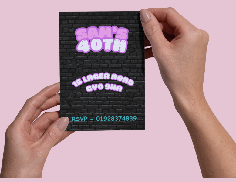 Adult Birthday Invitation