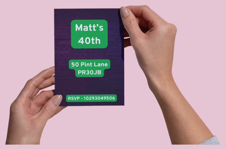 Adult Birthday Invitation - Plain and Simple